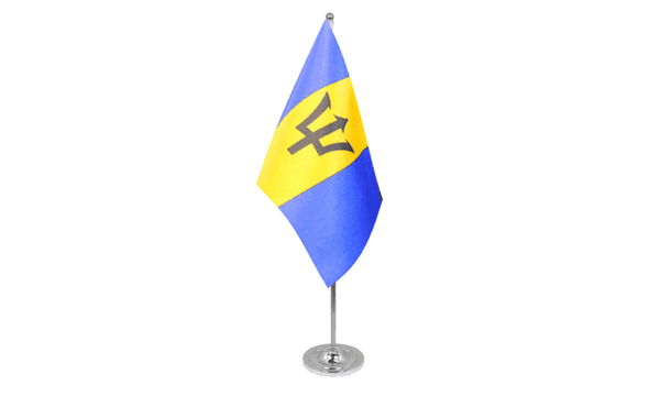 Barbados Satin Table Flag